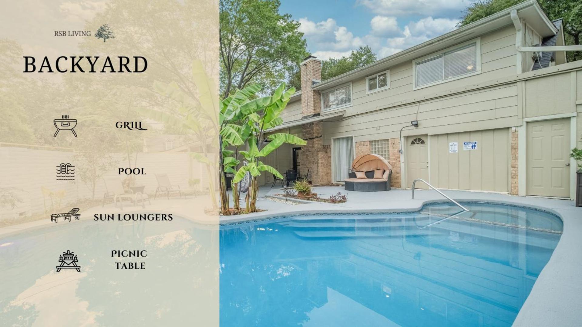 Stunning 5Br 2Ba Holiday Home With Private Pool And Cinema 댈러스 외부 사진